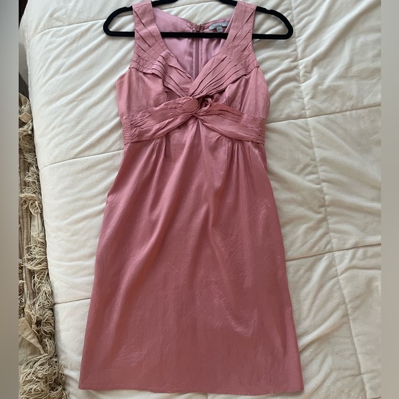Dusty rose Calypso Saint Bart size 0 (fits like 00 ) pink silk dress semi formal - Picture 9 of 12